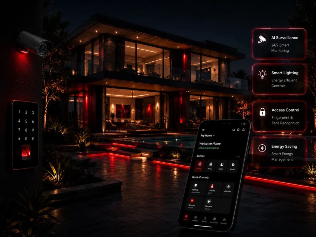 Smart home automation and smart security solutions in Al Ain Abu Dhabi UAE